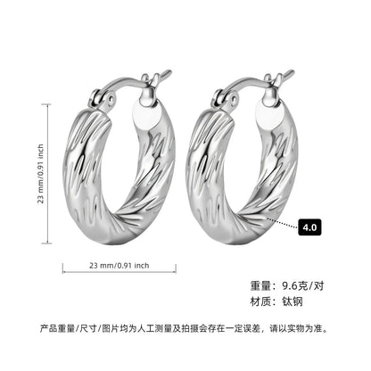 ASTRA® LUXE C-HOOP EARRINGS