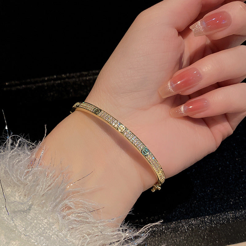 Luxury Micro-Pavé Cubic Zirconia Bracelet