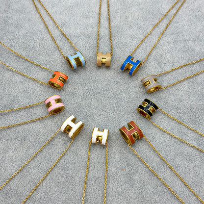 ASTRA® H ENAMEL NECKLACE