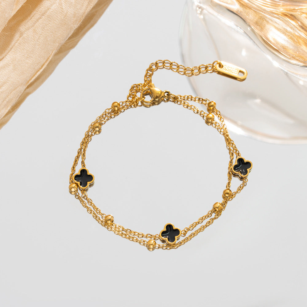 Chic Lucky Clover Everyday Statement Wristwear