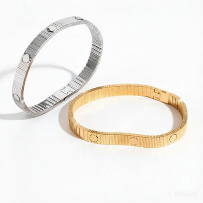 Chic Heavy Metal Watch Band Style Luxury Chain