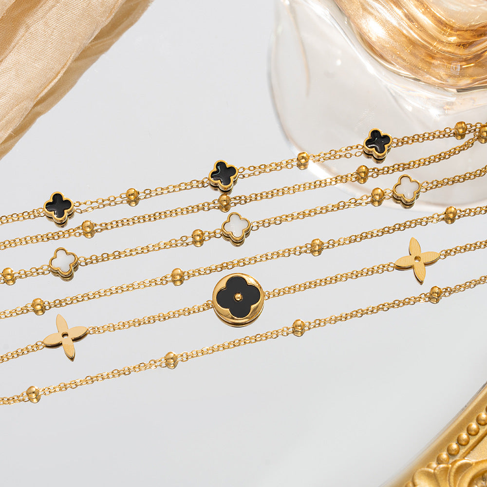Chic Lucky Clover Everyday Statement Wristwear