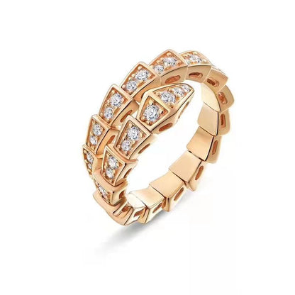 ASTRA® FULL PAVÉ SNAKEBONE RING