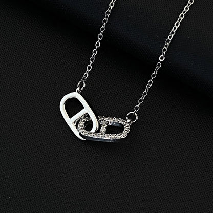 ASTRA® DOUBLE C&D CRYSTAL NECKLACE