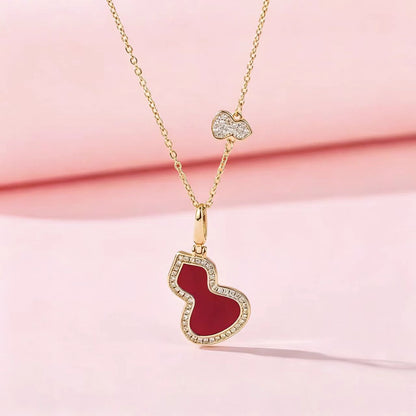 Chic Double-Gourd Lucky Pendant Choker
