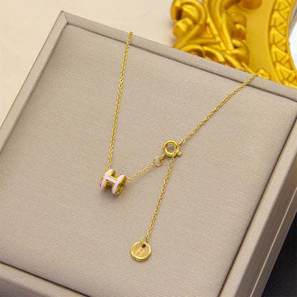 ASTRA® H ENAMEL NECKLACE
