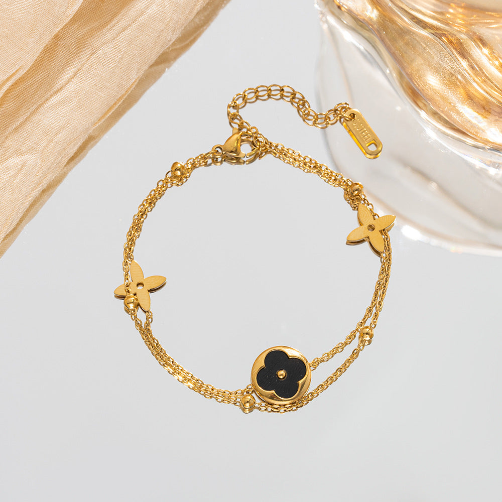 Chic Lucky Clover Everyday Statement Wristwear