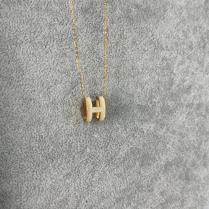 ASTRA® H ENAMEL NECKLACE