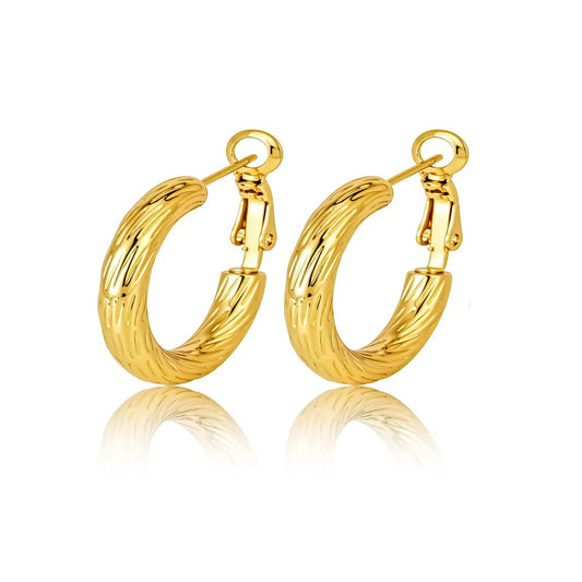 ASTRA® LUXE C-HOOP EARRINGS
