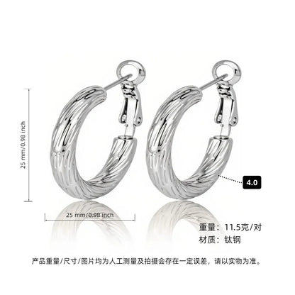 ASTRA® LUXE C-HOOP EARRINGS