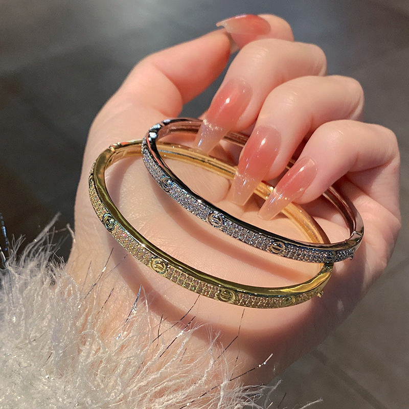 Luxury Micro-Pavé Cubic Zirconia Bracelet