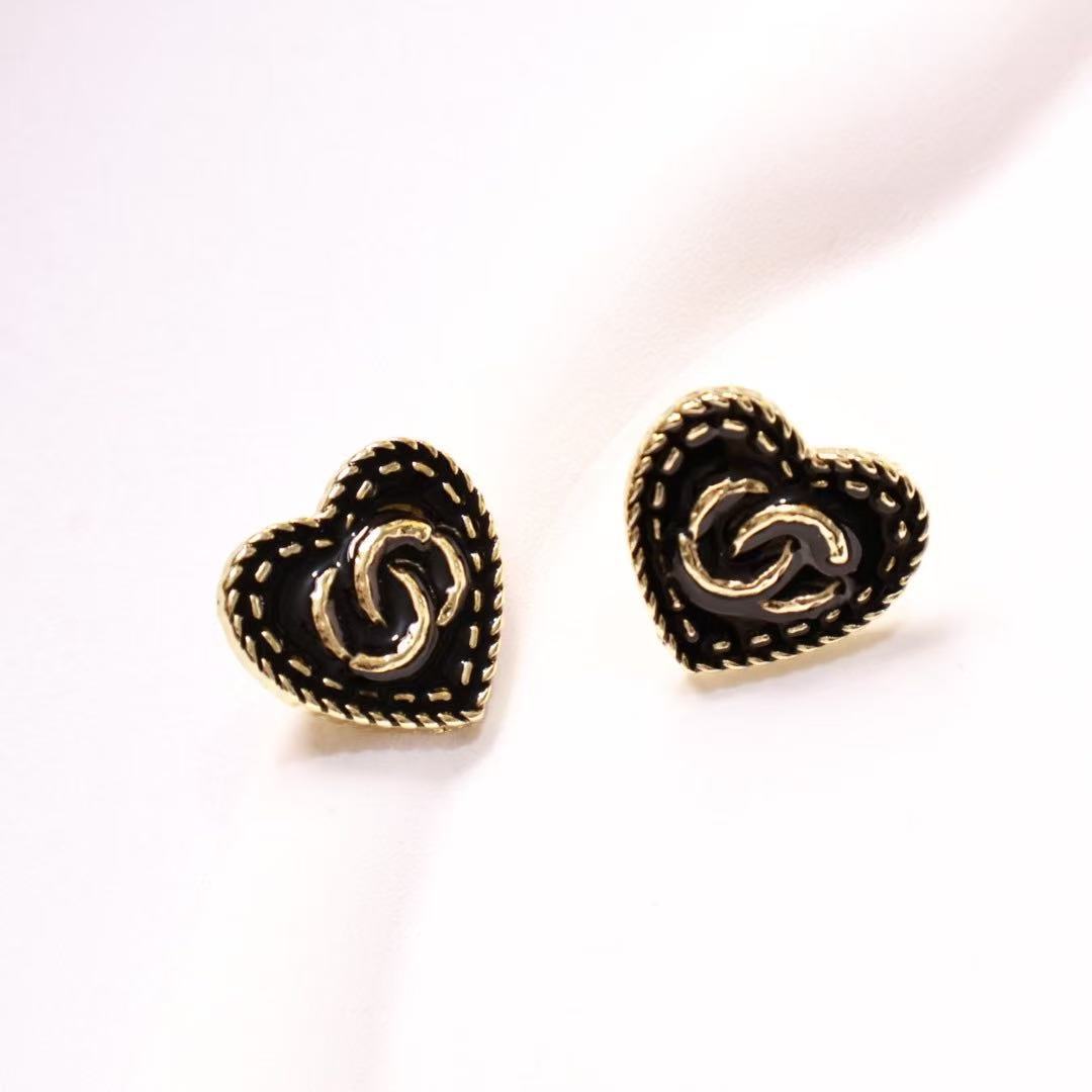 ASTRA® DOUBLE C HEART EARRINGS