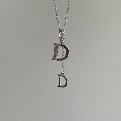 ASTRA® DOUBLE D PAVÉ NECKLACE