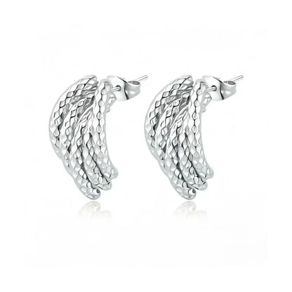 ASTRA® SCULPTED HOOP EARRINGS