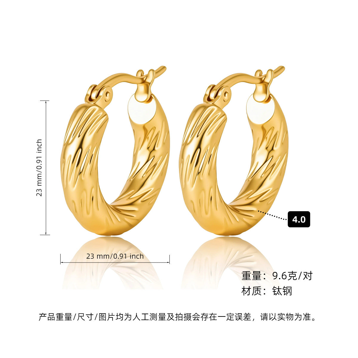 ASTRA® LUXE C-HOOP EARRINGS