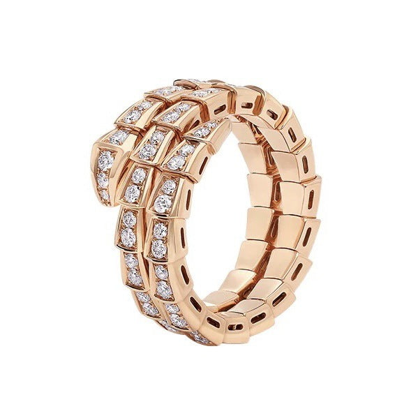 ASTRA® FULL PAVÉ SNAKEBONE RING