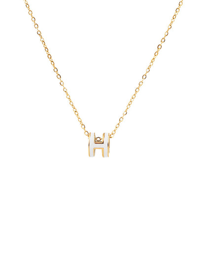 ASTRA® H ENAMEL NECKLACE