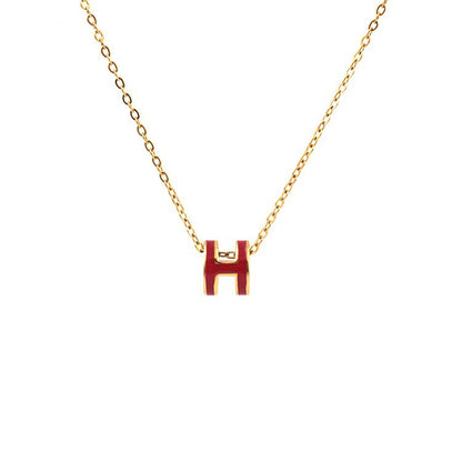 ASTRA® H ENAMEL NECKLACE