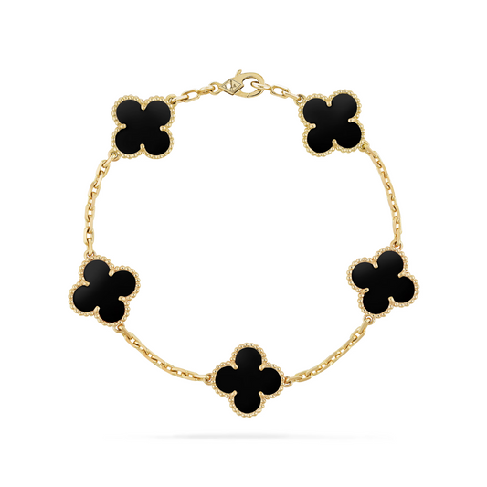 ASTRA CLOVER BRACELET | ONYX